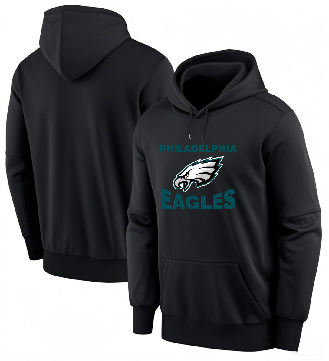 Men 2025 Philadelphia Eagles black hoodie style 4->philadelphia eagles->NFL Jersey